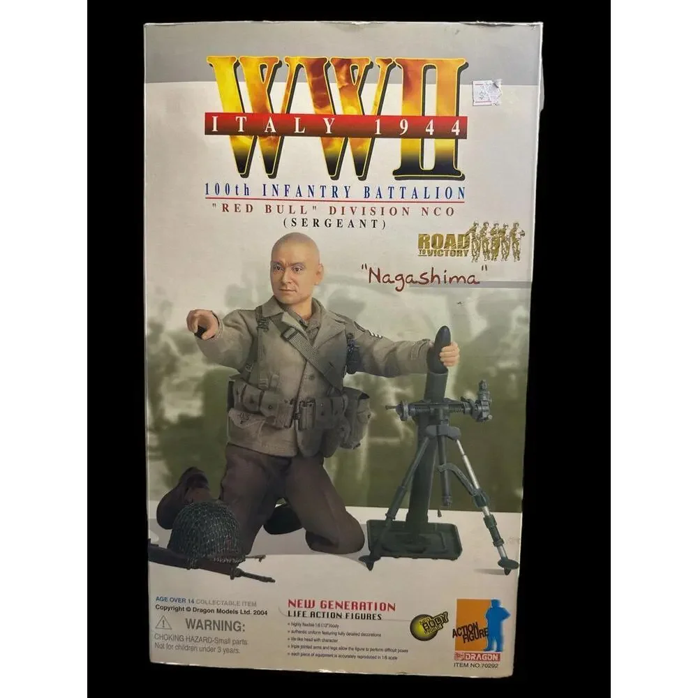 Figure RED BULL DIVISION NCO SERGEANT New in box with all pieces / parts. The bo